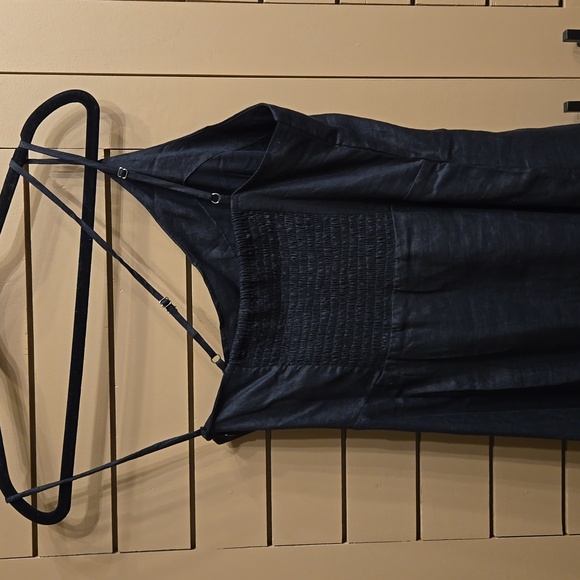 Faithfull The Brand Soko Linen Midi Dress size 8 - Picture 7 of 11